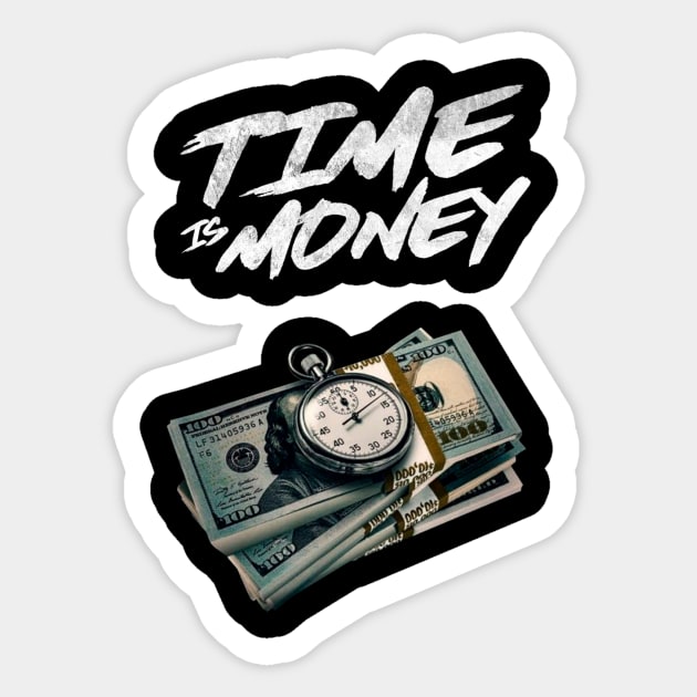 Time Is Money Sticker by Crazycloth